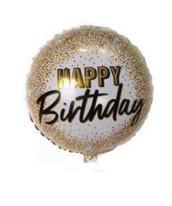 18 Inch Happy Birthday - Champagne Glitter
